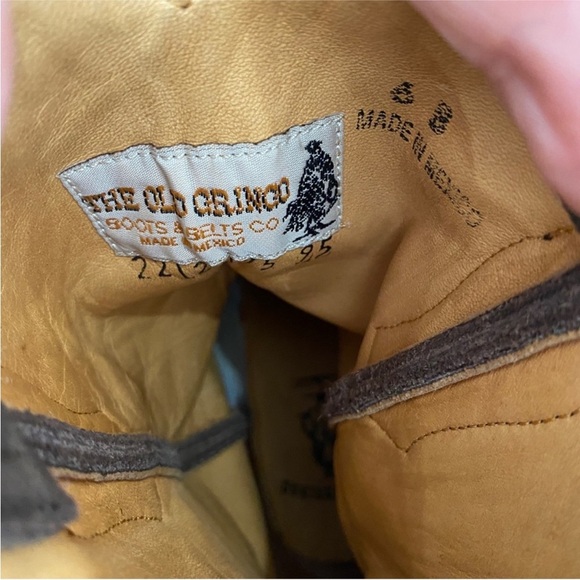 Old Gringo Letty Vesuvio Oryx genuine suede cowboy boots in Forrest green EUC - Picture 7 of 9